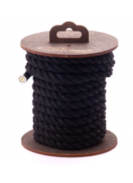Черная хлопковая веревка для бондажа на катушке - 5 м. - Crazy Handmade - купить с доставкой в Вологде