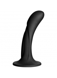 Черная изогнутая насадка Vac-U-Lock G-Spot - 16,5 см. - Doc Johnson - купить с доставкой в Вологде