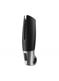 Черный мастурбатор с вибрацией Power Masturbator - Satisfyer - в Вологде купить с доставкой