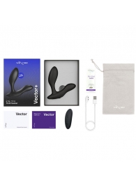 Черный анальный вибратор We-Vibe Vector+ - We-vibe - в Вологде купить с доставкой