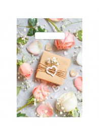 Полиэтиленовый пакет  Подарочек  с вырубной усиленной ручкой - 20 х 30 см. - Сима-Ленд - купить с доставкой в Вологде