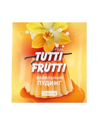 Пробник гель-смазки Tutti-frutti со вкусом ванильного пудинга - 4 гр. - Биоритм - купить с доставкой в Вологде