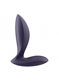 Фиолетовый анальный вибростимулятор Power Plug - Satisfyer - в Вологде купить с доставкой