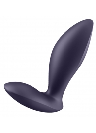 Фиолетовый анальный вибростимулятор Power Plug - Satisfyer - в Вологде купить с доставкой