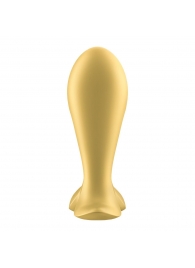 Золотистый анальный вибростимулятор Intensity Plug - Satisfyer - в Вологде купить с доставкой