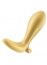 Золотистый анальный вибростимулятор Intensity Plug - Satisfyer - в Вологде купить с доставкой