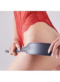 Черная кожаная шлепалка SitaBlack - 30 см. - Sitabella - купить с доставкой в Вологде