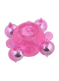 Эрекционное кольцо c бусинками - Toyfa Basic - в Вологде купить с доставкой