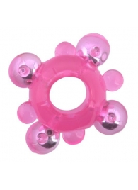 Эрекционное кольцо c бусинками - Toyfa Basic - в Вологде купить с доставкой