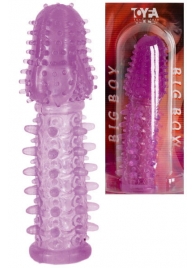 Фиолетовая насадка, удлиняющая половой член - 13,5 см. - Toyfa Basic - в Вологде купить с доставкой