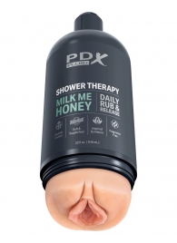 Телесный мастурбатор-вагина Shower Therapy Milk Me Honey - Pipedream - в Вологде купить с доставкой