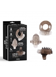 Набор из 3 дымчатых эрекционных колец с вибрацией Teasers Ring Kit - Chisa - в Вологде купить с доставкой