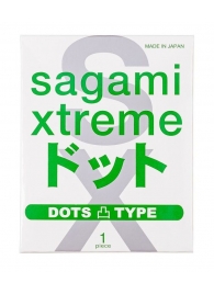 Презерватив Sagami Xtreme Type-E с точками - 1 шт. - Sagami - купить с доставкой в Вологде