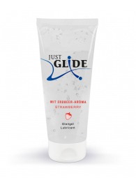 Лубрикант на водной основе Just Glide Strawberry с ароматом клубники - 200 мл. - Orion - купить с доставкой в Вологде