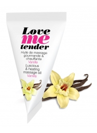 Съедобное согревающее массажное масло Love Me Tender Vanilla с ароматом ванили - 10 мл. - Love to Love - купить с доставкой в Вологде