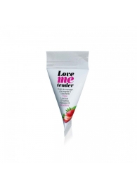 Съедобное согревающее массажное масло Love Me Tender Strawberry с ароматом клубники - 10 мл. - Love to Love - купить с доставкой в Вологде