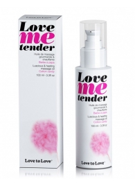 Съедобное согревающее массажное масло Love Me Tender Cotton Candy с ароматом сладкой ваты - 100 мл. - Love to Love - купить с доставкой в Вологде