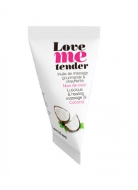 Съедобное согревающее массажное масло Love Me Tender Cocos с ароматом кокоса - 10 мл. - Love to Love - купить с доставкой в Вологде