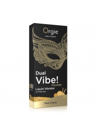 Съедобный гель Dual Vibe Pina Colada с эффектом вибрации и вкусом коктейля пина колада - 15 мл. - ORGIE - купить с доставкой в Вологде