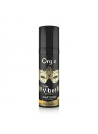 Съедобный гель Dual Vibe Pina Colada с эффектом вибрации и вкусом коктейля пина колада - 15 мл. - ORGIE - купить с доставкой в Вологде