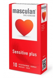 Презервативы Masculan Sensitive plus - 10 шт. - Masculan - купить с доставкой в Вологде