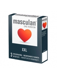 Презервативы увеличенного размера Masculan XXL - 3 шт. - Masculan - купить с доставкой в Вологде