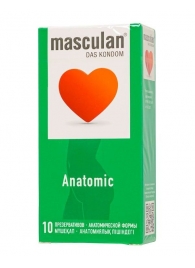 Презервативы анатомической формы Masculan Anatomic - 10 шт. - Masculan - купить с доставкой в Вологде