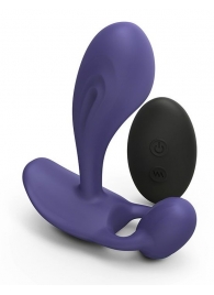 Темно-синий вибромассажер Witty P G Vibrator with Remote Control - Love to Love - в Вологде купить с доставкой