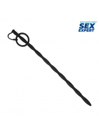 Черный стимулятор уретры Sex Expert - Sex Expert - купить с доставкой в Вологде