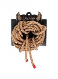 Джутовая веревка для шибари - 5 м. - Pecado - купить с доставкой в Вологде