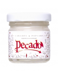 Массажная свеча Caramel   Popcorn - 35 мл. - Pecado - купить с доставкой в Вологде