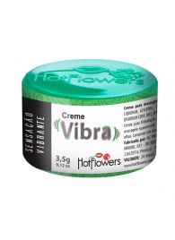 Возбуждающий крем Vibra с эффектом вибрации - 3,5 гр. - HotFlowers - купить с доставкой в Вологде