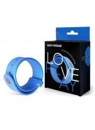 Голубой эрекционный ремешок-утяжка - 1137 - в Вологде купить с доставкой