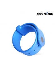 Голубой эрекционный ремешок-утяжка - 1137 - в Вологде купить с доставкой