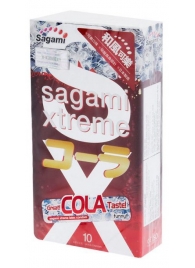 Ароматизированные презервативы Sagami Xtreme COLA - 10 шт. - Sagami - купить с доставкой в Вологде