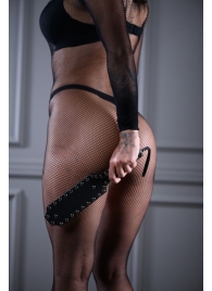 Кожаная шлепалка Sex Game с заклепками - 33 см. - БДСМ Арсенал - купить с доставкой в Вологде