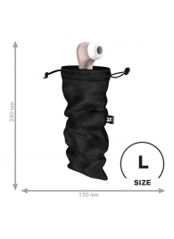 Черный мешочек для хранения игрушек Treasure Bag L - Satisfyer - купить с доставкой в Вологде