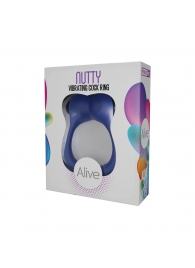 Синее эрекционное виброкольцо Nutty - Adrien Lastic - в Вологде купить с доставкой