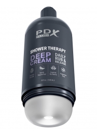 Мастурбатор в бутылке Shower Therapy Deep Cream - Pipedream - в Вологде купить с доставкой