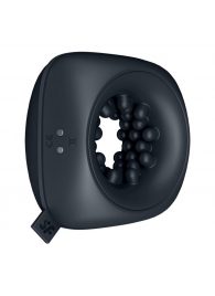 Черный мужской вибромассажер Ring Stroker - Satisfyer - в Вологде купить с доставкой