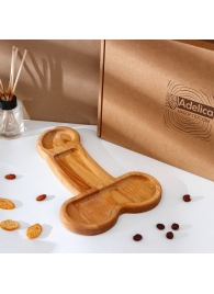 Деревянное блюдо для подачи в форме члена (32,5 х 20 х 1,7 см) - Сима-Ленд - купить с доставкой в Вологде