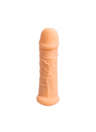 Телесный фаллоудлинитель Extra Size Bubbles - 15,5 см. - Lola Games - в Вологде купить с доставкой