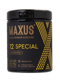 Презервативы с точками и рёбрами MAXUS Special - 12 шт. - Maxus - купить с доставкой в Вологде