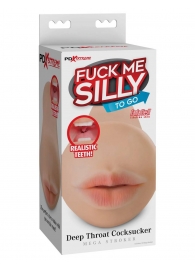 Телесный мастурбатор-ротик Deep Throat Cocksucker - Pipedream - в Вологде купить с доставкой