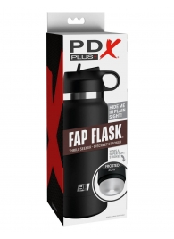 Черный мастурбатор в виде бутылки Fap Flask - Pipedream - в Вологде купить с доставкой