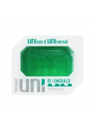 Зеленый мастурбатор-стимулятор Tenga Uni Emerald - Tenga - в Вологде купить с доставкой