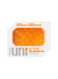 Оранжевый мастурбатор-стимулятор Tenga Uni Topaz - Tenga - в Вологде купить с доставкой