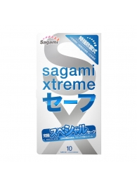 Презервативы Sagami Xtreme Ultrasafe с двойным количеством смазки - 10 шт. - Sagami - купить с доставкой в Вологде