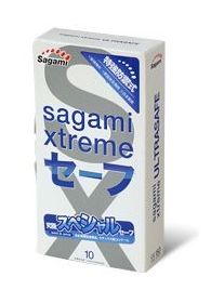 Презервативы Sagami Xtreme Ultrasafe с двойным количеством смазки - 10 шт. - Sagami - купить с доставкой в Вологде