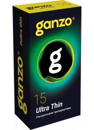 Прозрачные ультратонкие презервативы Ganzo Ultra thin - 15 шт. - Ganzo - купить с доставкой в Вологде